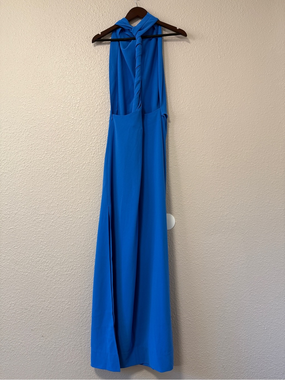 NWOT Proenza Schouler Faye Backless Gown Blue Cowl Neck Maxi Dress 10 Wedding - Picture 5 of 8
